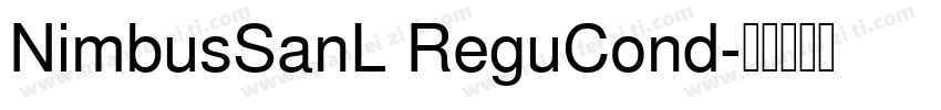 NimbusSanL ReguCond字体转换